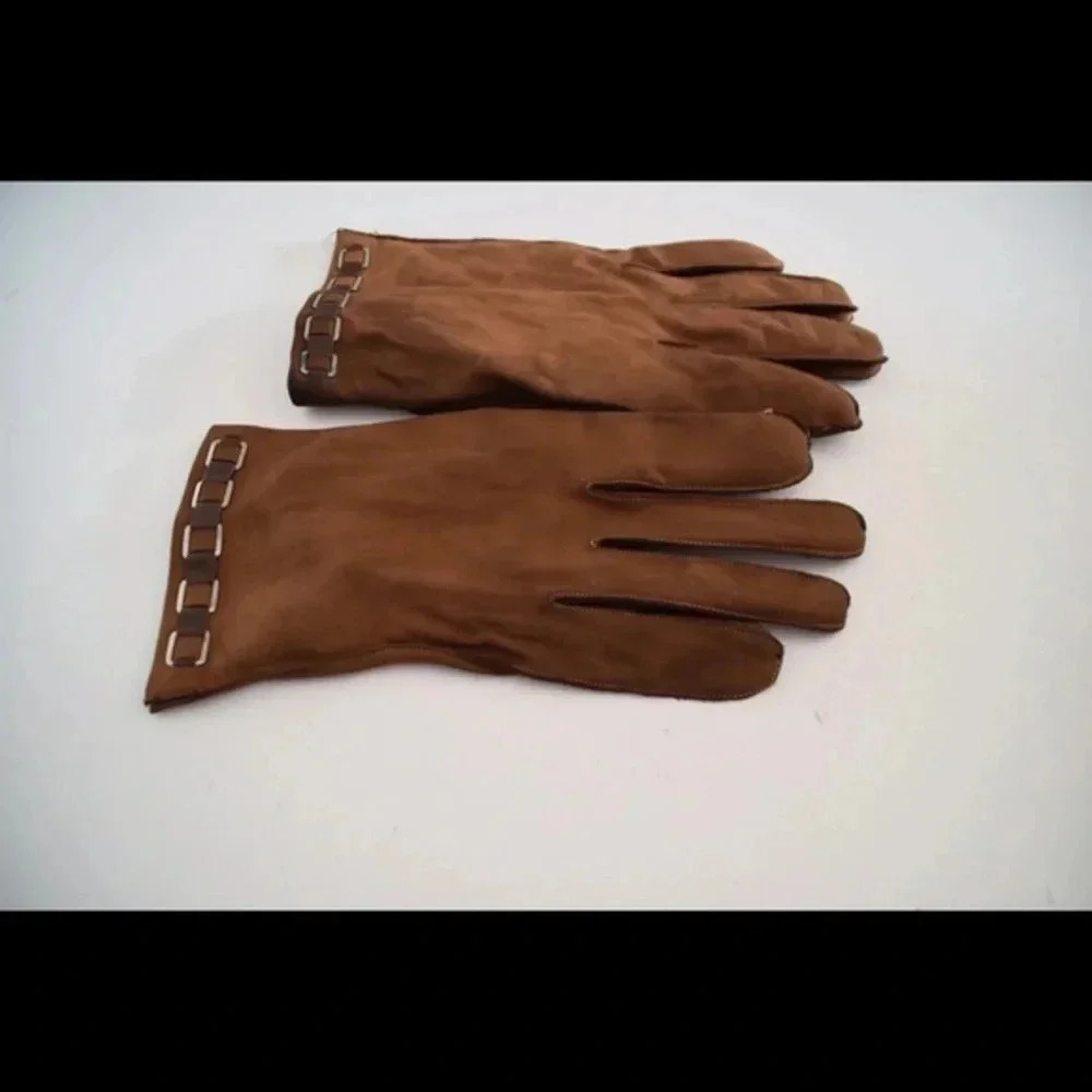 Vintage suede gloves